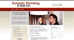 Desktop Screenshot of dynamicplumbingandgasco.net